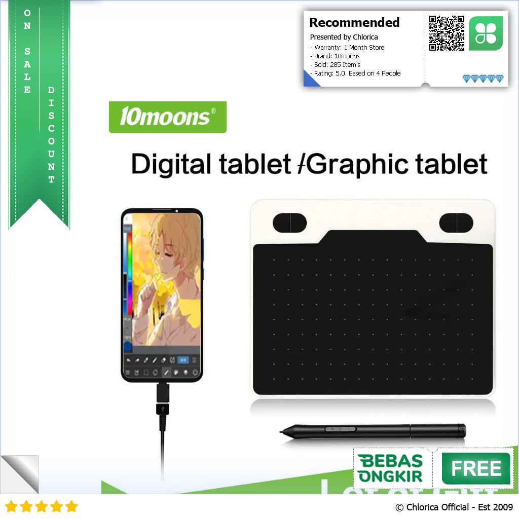 10moons Graphics Digital Drawing Tablet 6 Inch with Stylus Pen T503