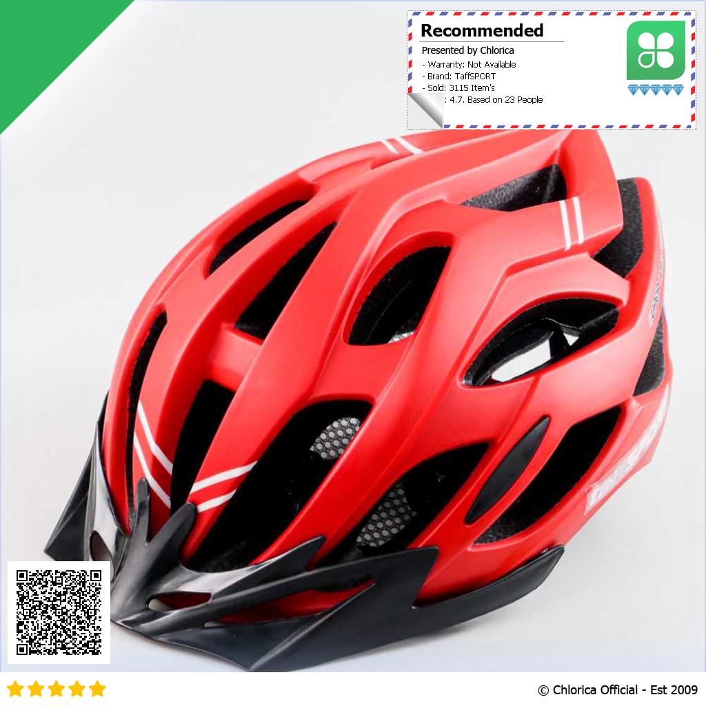 TaffSPORT Helm Sepeda Ultralight Breathable Bicycle Helmet 19 Air Vent 008A