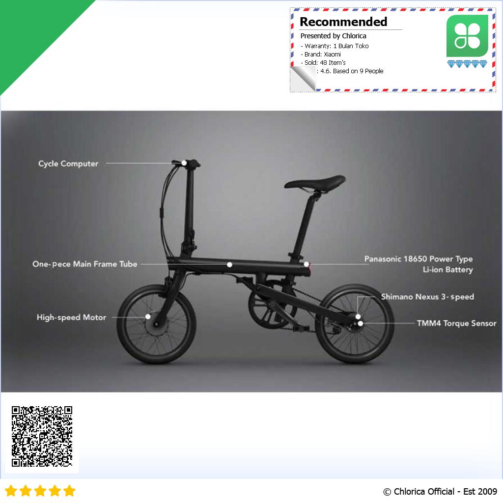 Xiaomi QiCycle EF1 Sepeda Listrik Lipat Moped Smart Bike China Version TDR01Z