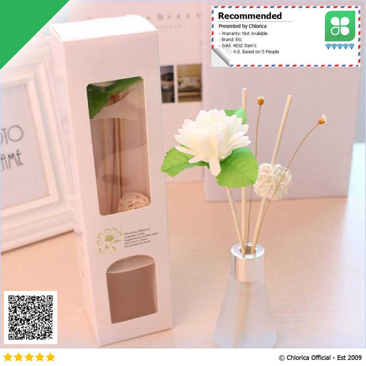 Longfine Pengharum Ruangan Aromaterapi Reed Diffuser Rattan Stick 50ml MAY07