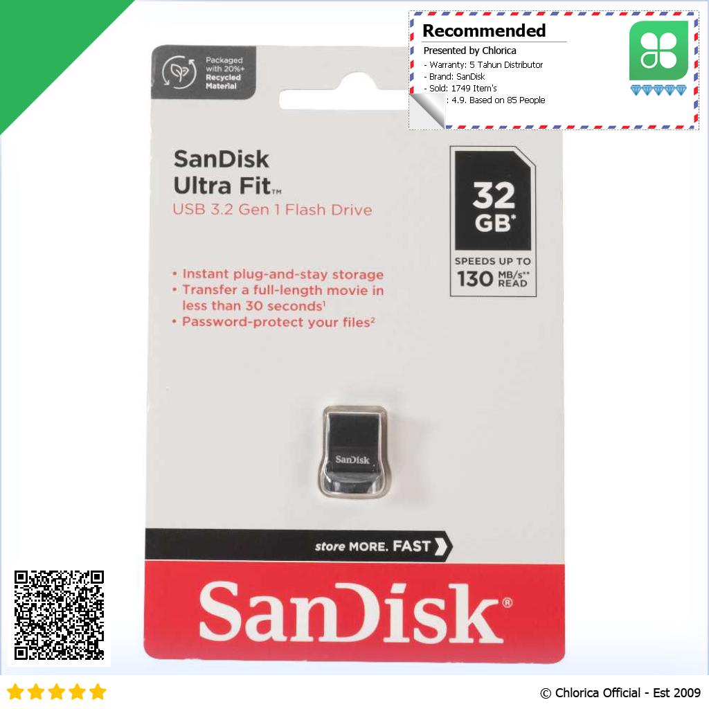 SanDisk Ultra Fit Flashdisk USB 3.1 Gen 1 SDCZ430