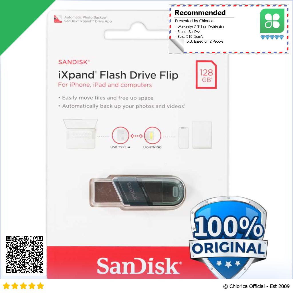 SanDisk iXpand Dual Drive Flip USB 3.1 Gen 1 Lightning SDIX90N