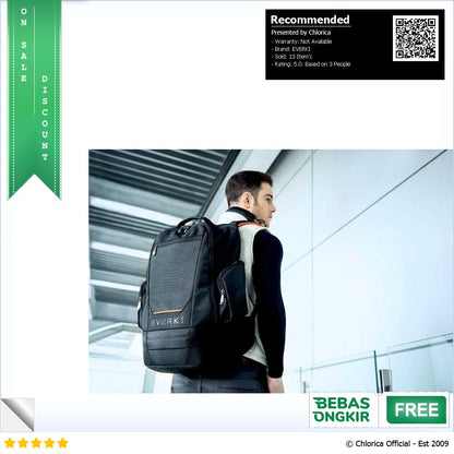 EVERKI ContemPRO 117 Tas Ransel Laptop Backpack 18.4 Inch EKP117B