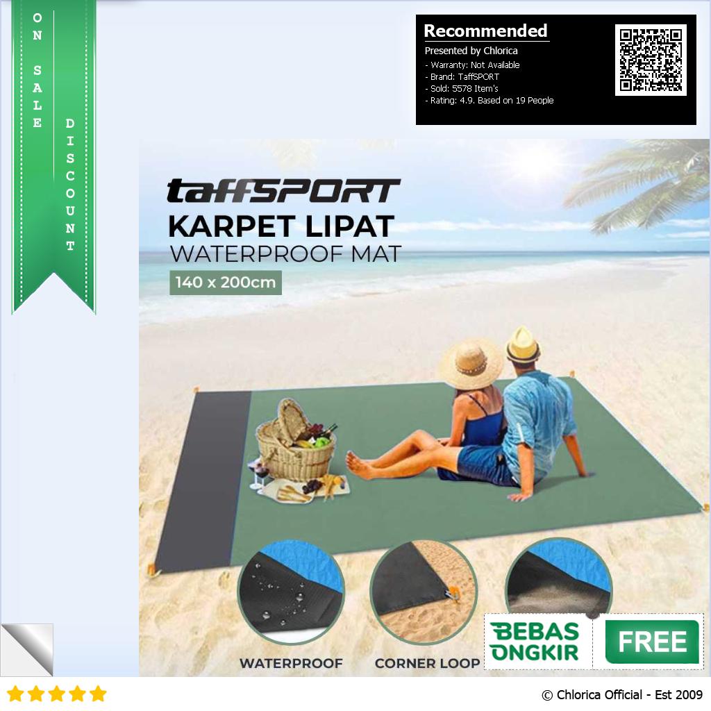 TaffSPORT Tikar Lipat Matras Camping Piknik Waterproof Mat 140 x 200cm FS 008