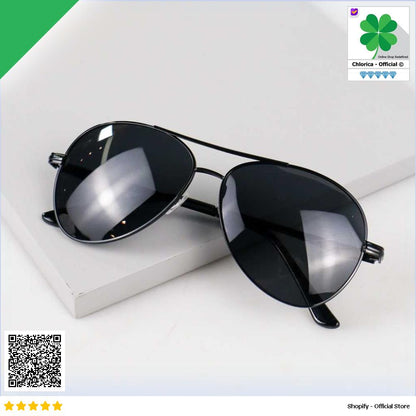 Aoron Kacamata Hitam Sunglasses Polarized Lens RB2132