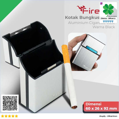 Firetric Kotak Bungkus Rokok Elegan Aluminium Cigarette Case YH006