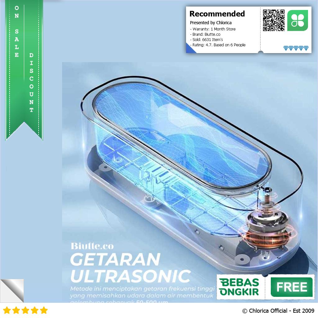 Biutte.co Pembersih Kacamata Perhiasan Ultrasonic Cleaning Machine WU 021