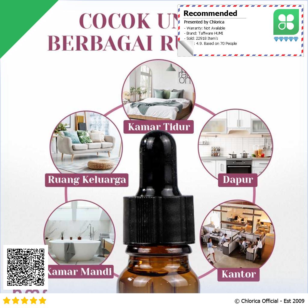 Taffware HUMI Pure Essential Oils Fragrance Minyak Aromatherapy 10ml RH 25