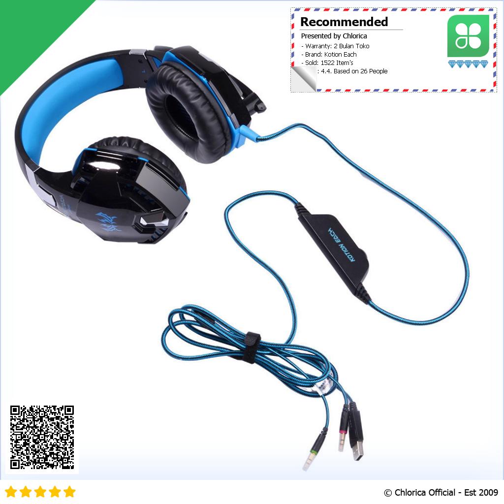 Kotion Each Gaming Headset Super Bass with LED Light G2000