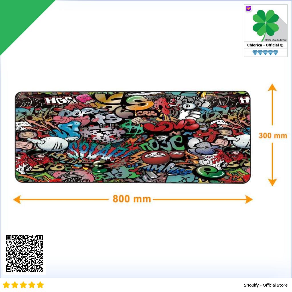 TaffGO Gaming Mouse Pad Street Grafitti Desk Mat EI25