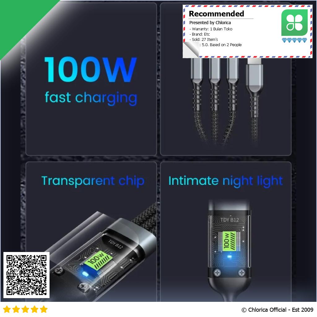 OLAF Kabel Data Multifungsi Micro USB Lightning Type C 20V OL601