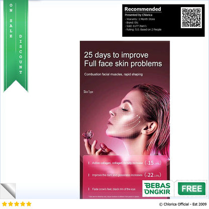 V Face Alat Pijat Penirus Wajah Face Lifting Double Chin V Shaped V80