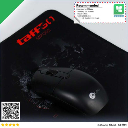 TaffGO Gaming Mouse Pad Desk Mat Motif Peta Dunia MP002