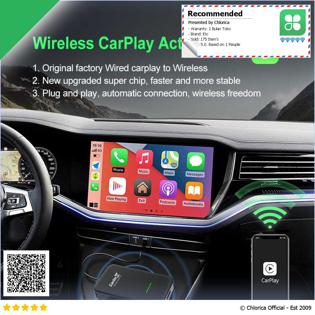 Carlinkit Wireless CarPlay Android Auto Dongle Bluetooth Auto Connect CPC200 CP2A