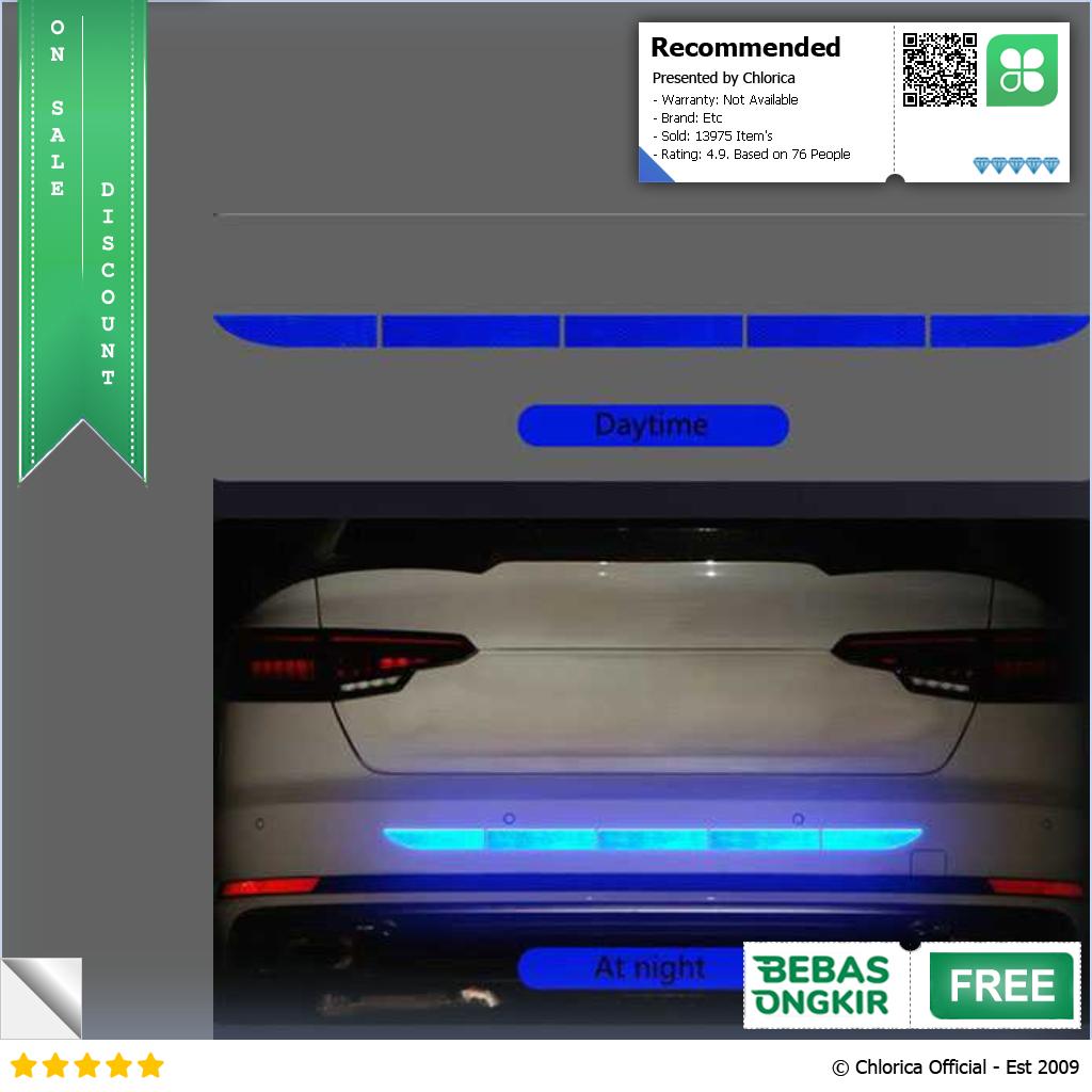 LARATH Nano Car Reflective Sticker Warning Strip Trunk Exterior 1181