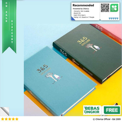 DingDongTu Buku Diary 365 Hari Daily Journal Hard Cover 128 Pages DDT 4083 32