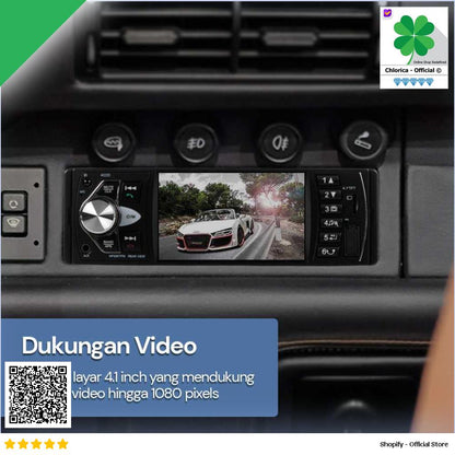 Kklusb Tape Mobil Audio Bluetooth MP5 Parkir Monitor 4.1Inch 4022D