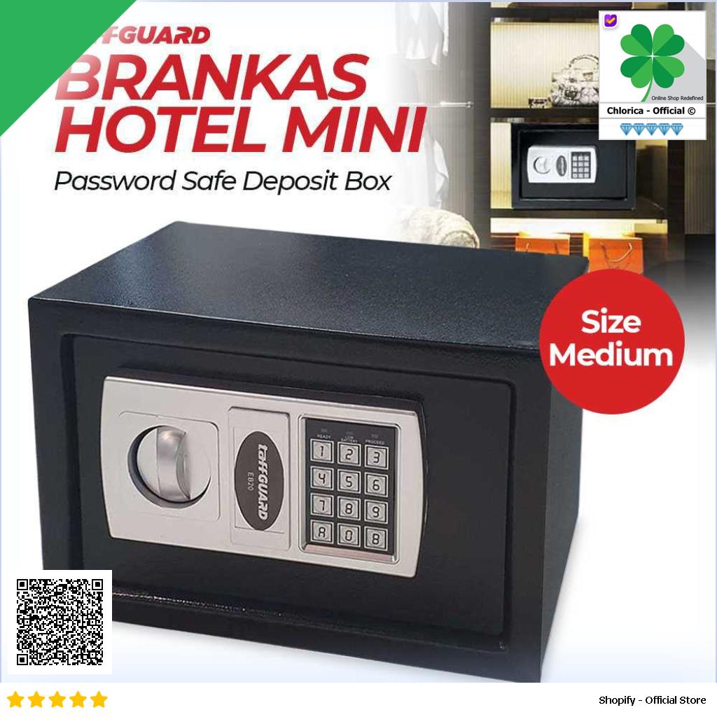 TaffGUARD Kotak Brankas Hotel Mini Password Safe Deposit Box EB20 EB25