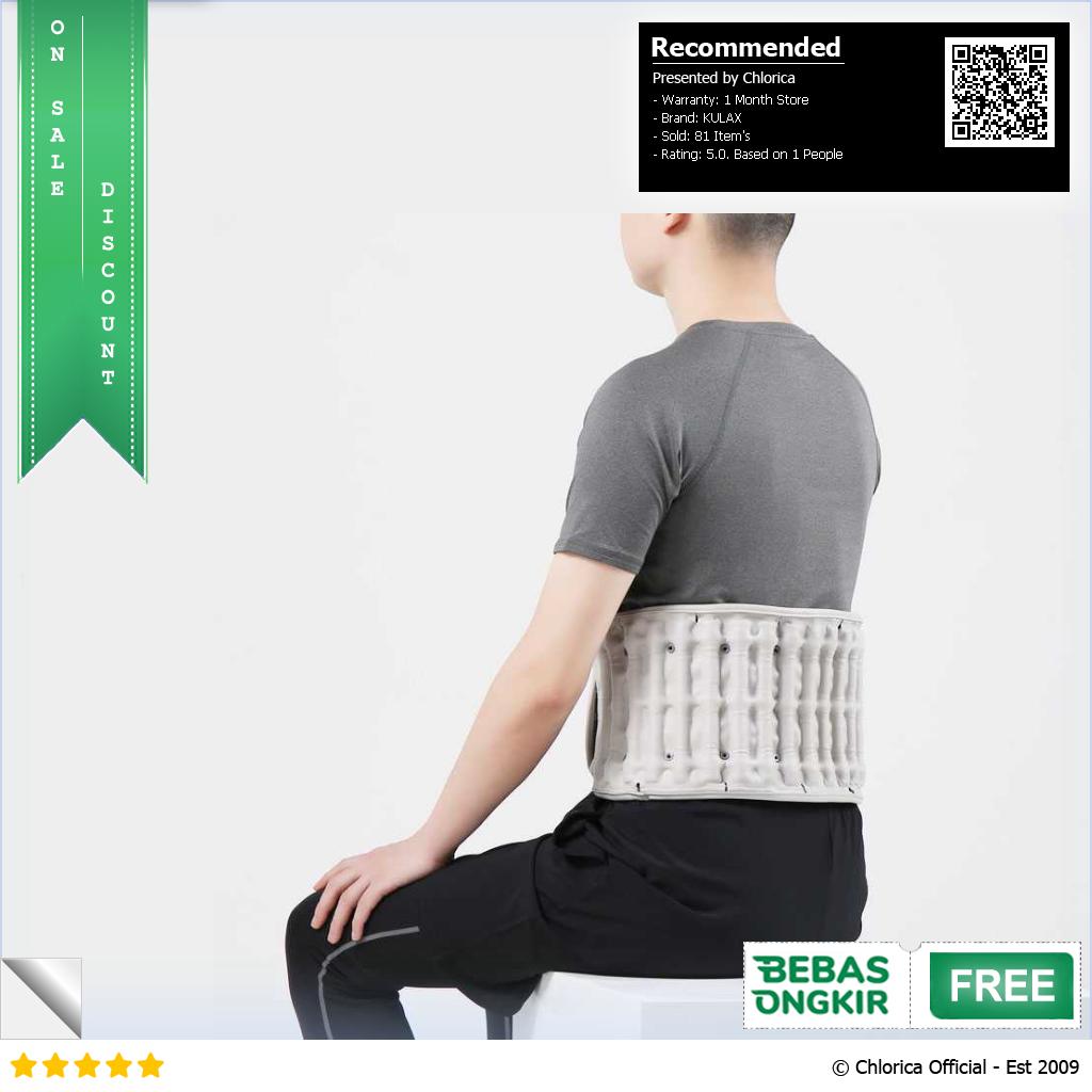 KULAX Lumbar Back Support Heat Manset Terapi Tulang Belakang PMA D30