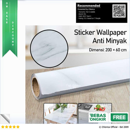 DICOR Sticker Wallpaper Meja Dinding Dapur Anti Minyak WGFYT4B