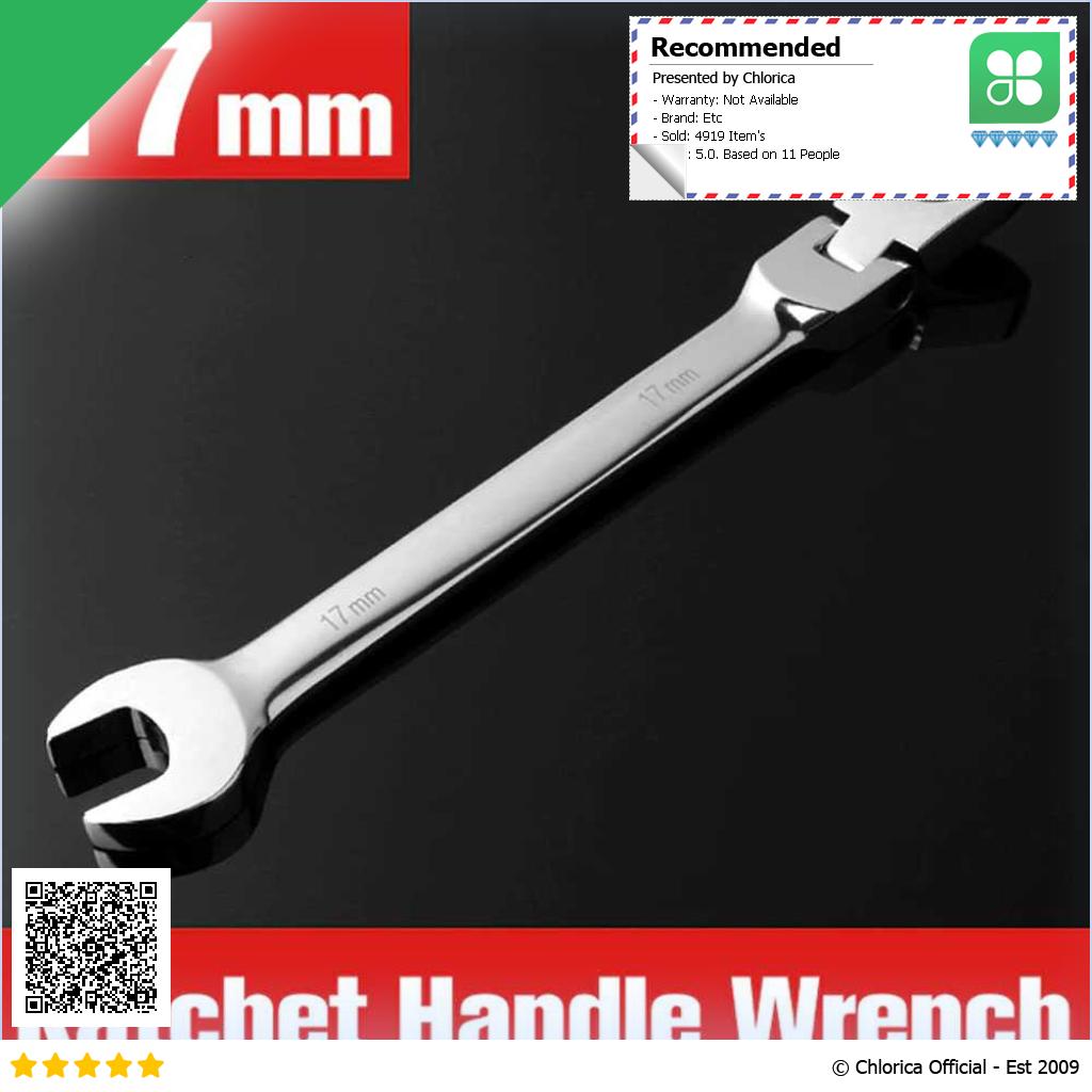 OLOEY Kunci Pas Dual Head Combination Ratchet Wrench Flexible Head CL6 24