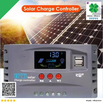 HXC Solar Charge Controller MPPT 2 USB Automatic Identify 12V 24V HXC3