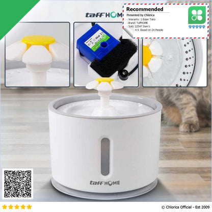 TaffHOME Water Dispenser Fountain Tempat Minum Anjing 2.4L DR008