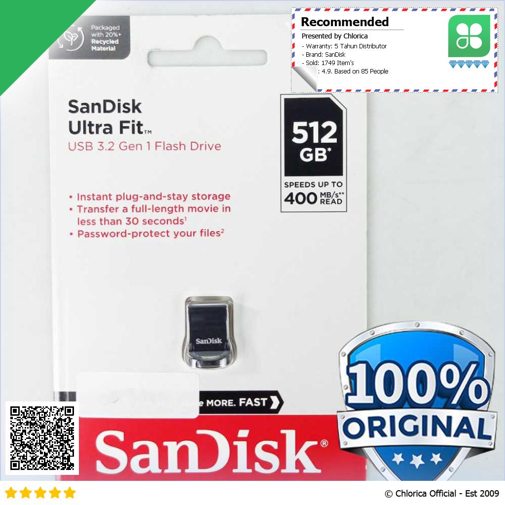 SanDisk Ultra Fit Flashdisk USB 3.1 Gen 1 SDCZ430