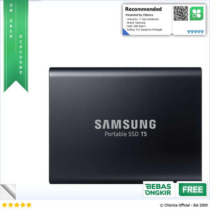 Samsung T5 Portable SSD 540MB s USB 3.1 Gen 2 MU PA1T0B