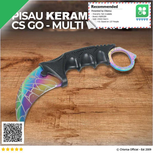 KNIFEZER Pisau Kerambit CS GO Collector Knife Blade Stainless Steel H10