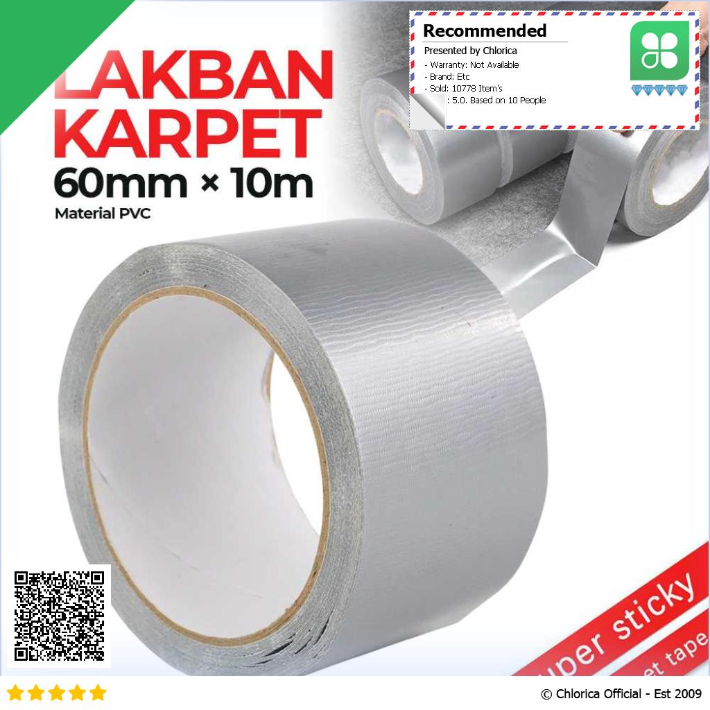 NiceLiving Lakban Karpet Super Sticky Cloth Floor Duct Tape 10M NL20