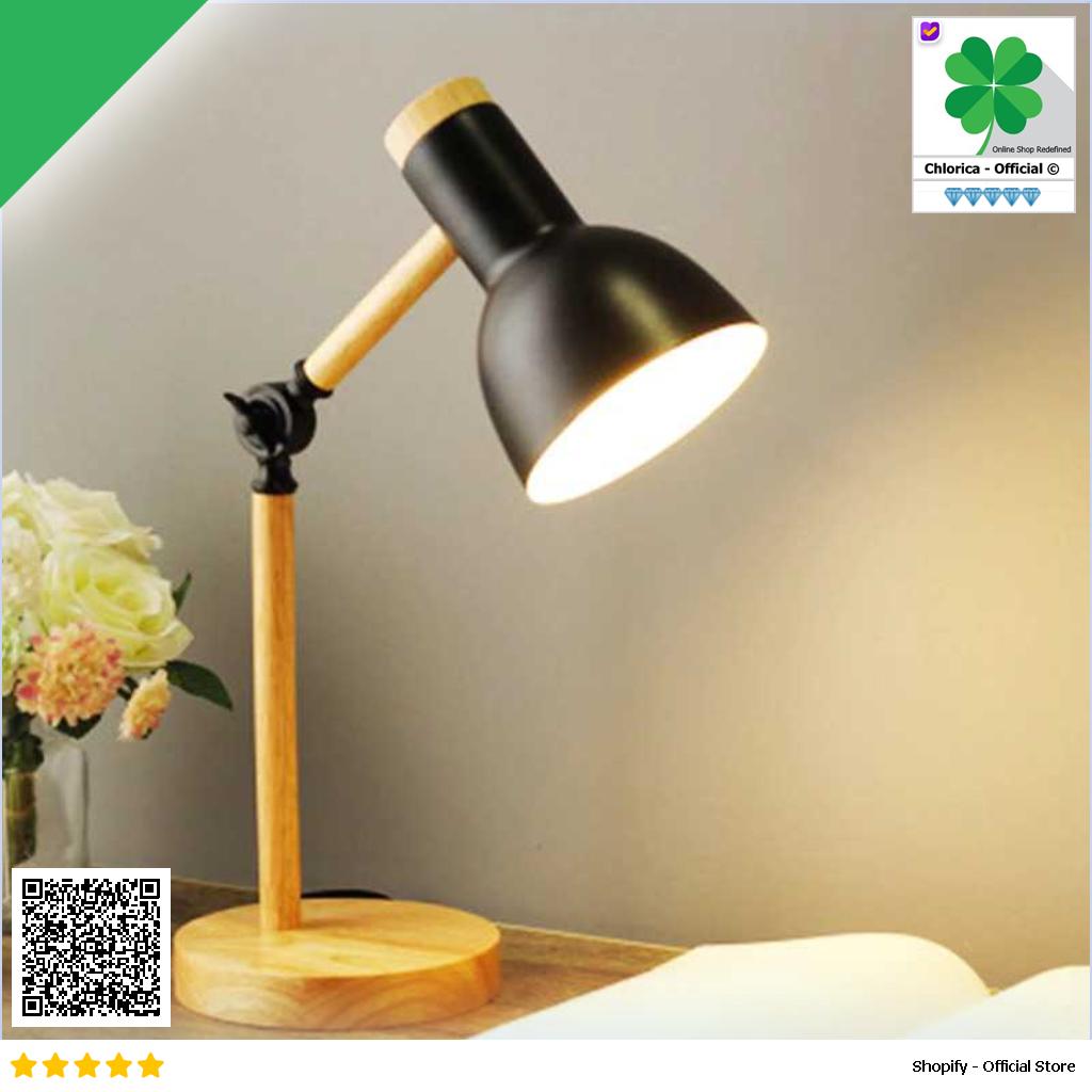 Pookin Lampu Meja Belajar LED Model Nordic Wooden Art 12W 3 in 1 Color PK407