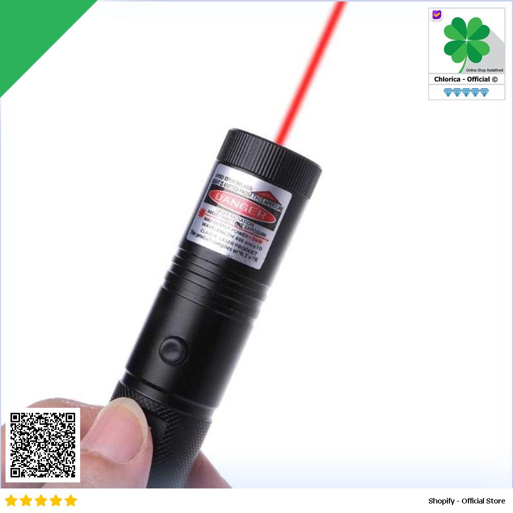 XZV Laser Pointer Presentasi Red Beam 1 MW 650NM with Battery N37