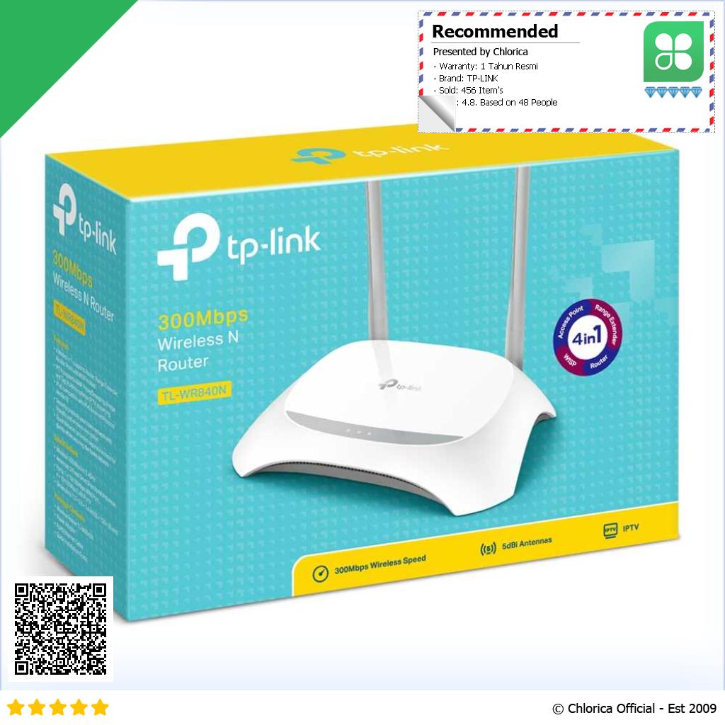 TP LINK WiFi Wireless Router 300Mbps TL WR840N