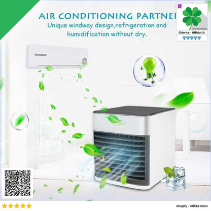 Taffware HUMI Air Cooler Mini Fan AC Kipas Penyejuk Ruangan 400ml K F009