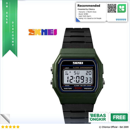 SKMEI Jam Tangan Digital Elegant Pria 1412