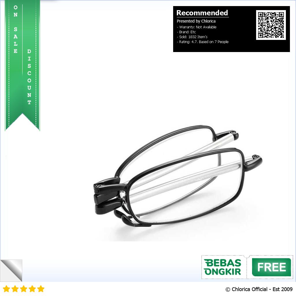 KLASSNUM Kacamata Baca Rabun Dekat Folding Reading Glasses Lensa Plus HM642