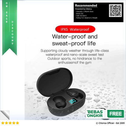 Tebaurry TWS Bluetooth Earphone with Charging Case E6S