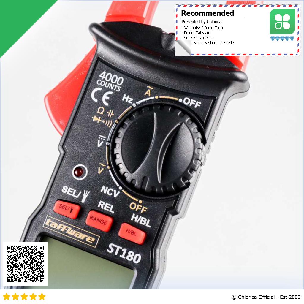 Taffware ANENG Digital Clamp Meter Voltage Tester NCV 4000 Digit ST180