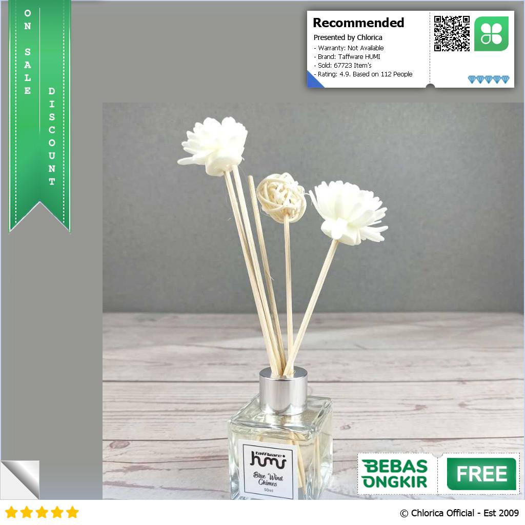 Taffware HUMI Pengharum Ruangan Reed Diffuser 50ml DF 100