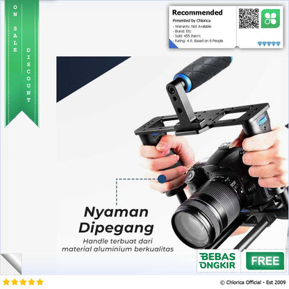 Rig Kamera DSLR 5 in 1 Stabilizer Shoulder Support Follow Focus D221