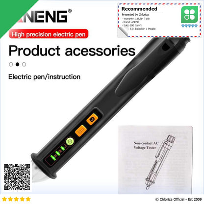 ANENG Tespen Tester Pen Non Contact AC Voltage Detector 12 1000V VD420A