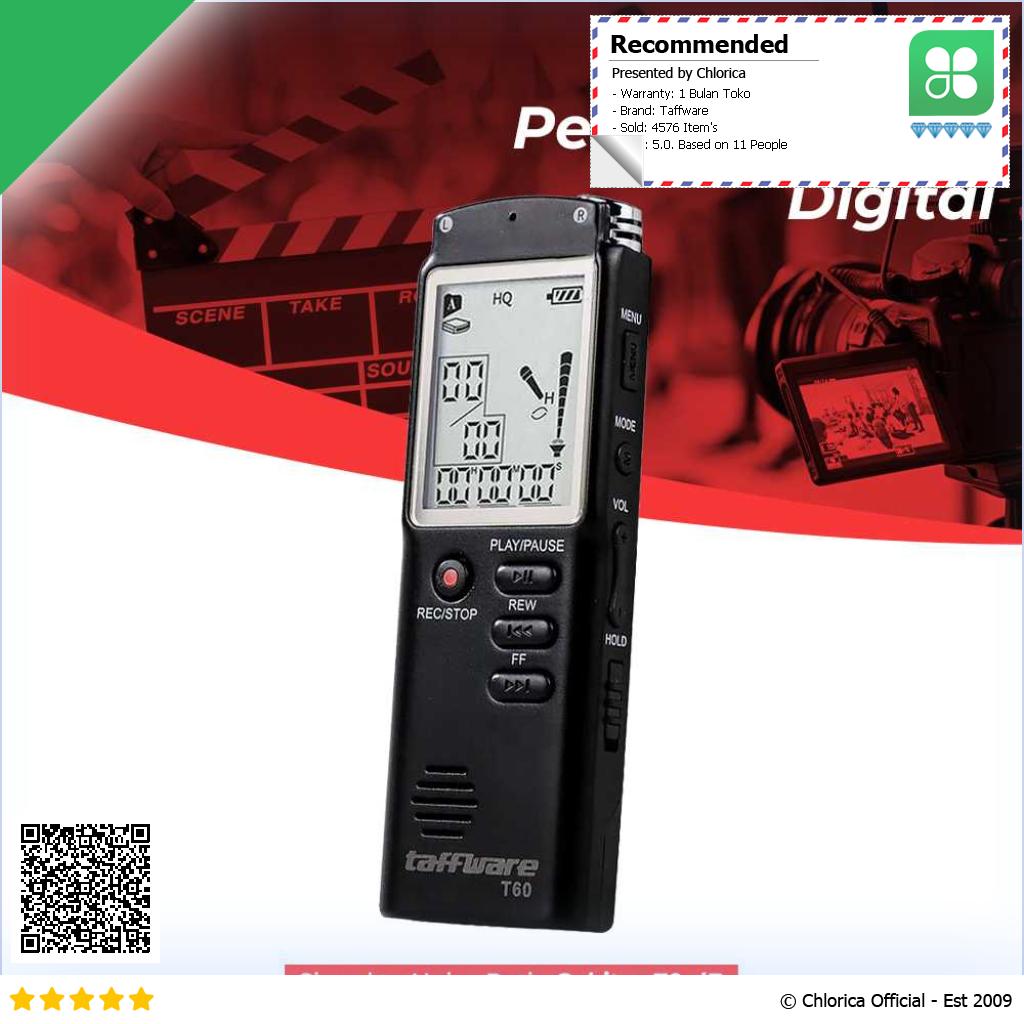 Taffware Perekam Suara Digital Voice Recorder 8GB T60