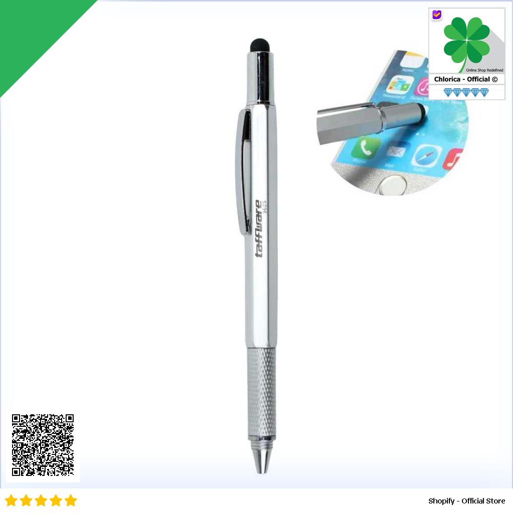 Taffware Pena Multifungsi Plastik Stylus Penggaris Waterpass Obeng 9625