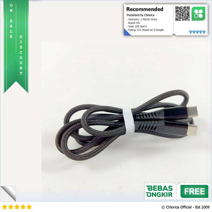 AUFU Kabel Data USB Type C to Type C Fast Charging 66W 6A 1M KD66