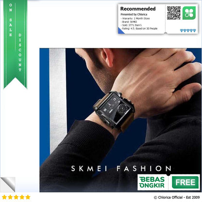 SKMEI Vogue Jam Tangan Digital Analog Pria 1391