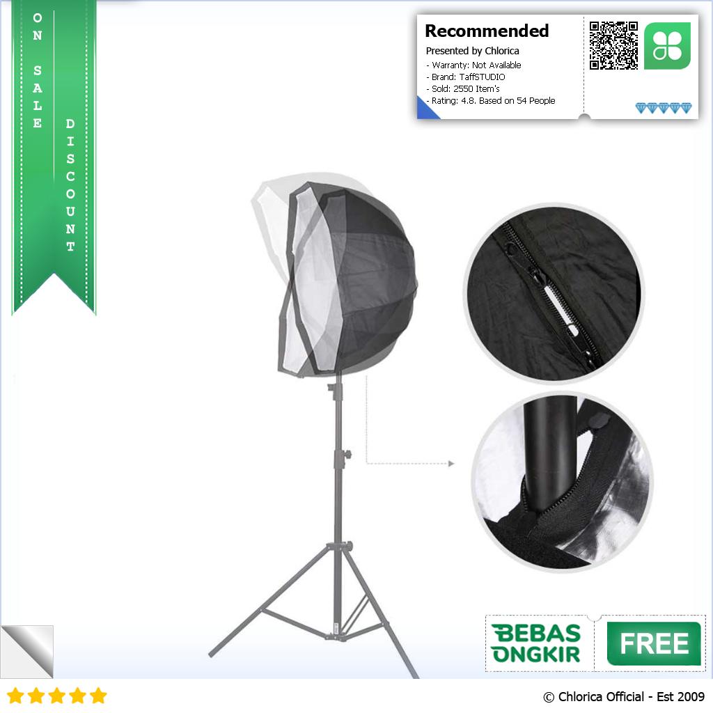 TaffSTUDIO Payung Octagon Softbox Flash Speedlight 80 cm LD TZ207