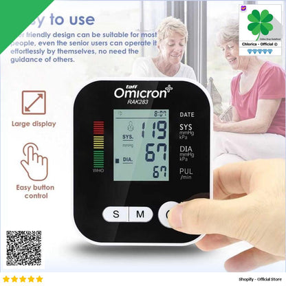 TaffOmicron Pengukur Tekanan Darah Tensimeter Blood Pressure Monitor RAK 283