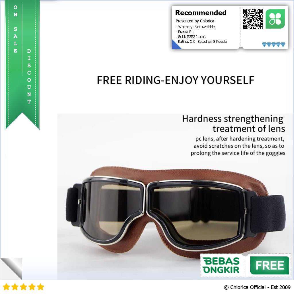 Herorider Kacamata Goggles Classic Harley UV Protection 812