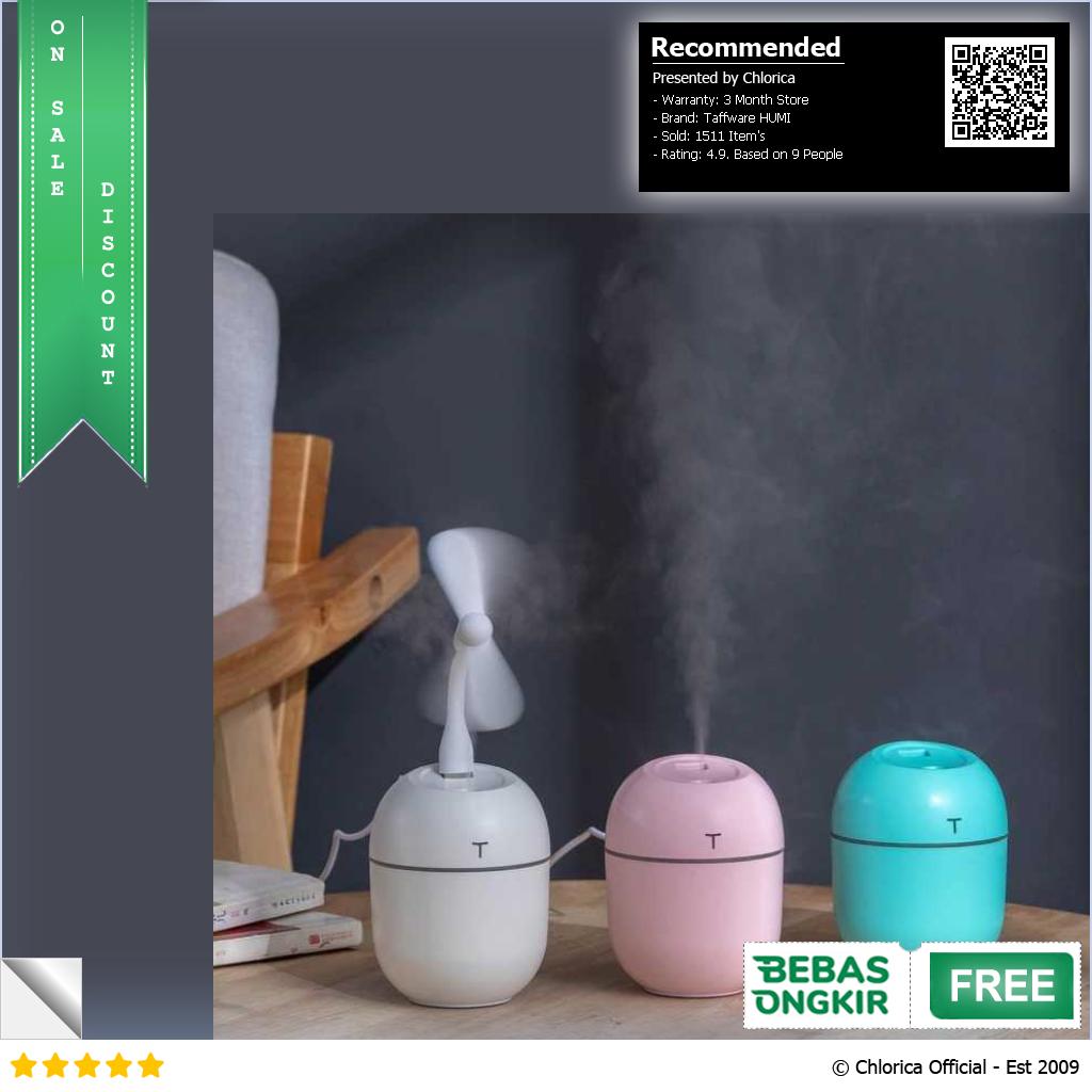 Taffware HUMI Mini Air Humidifier Aromatherapy LED Light 250ml HM22